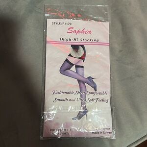 White Thigh Hi Stockings BRAND NEW in Packaging - One Size Fits All